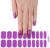 Gel Nail Wraps – Gel Nagel Wraps – Gel Nail Stickers – Gel Nagel Folie - UV lamp - Glitter Purple