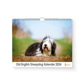 Huurdies - Old English Sheepdog Kalender - Jaarkalender 2024 - 35x24 - 300gms