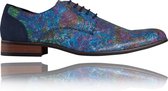 Low Wizard - Maat 42 - Lureaux - Kleurrijke Schoenen Voor Heren - Veterschoenen Met Print