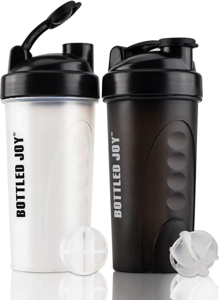Goedkoopste Premium Shaker-Fles - Food Grade PP, Vaatwasser & Magnetronbestendig, Anti-Skid met Mixbal