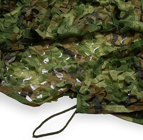 5x2 meter camouflage net groen van MFH — afbeelding 5