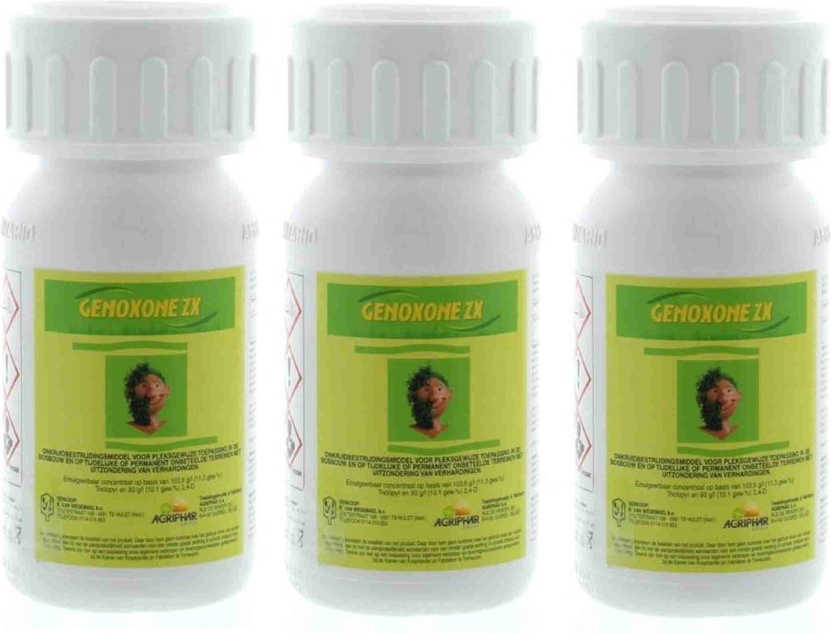 Genoxone ZX tegen hardnekkige onkruiden 3 x 250 ml