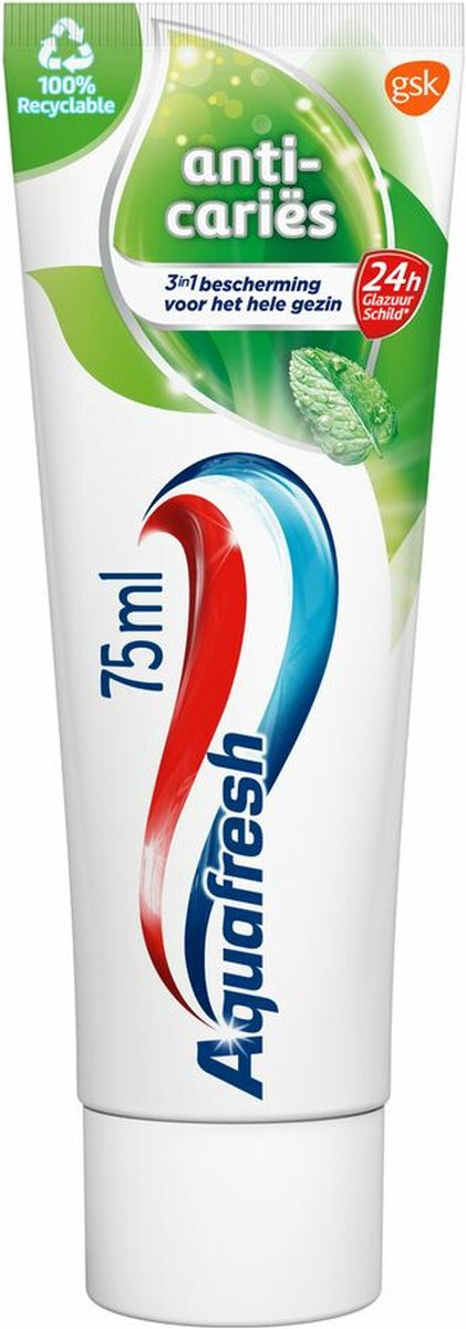 Aquafresh 3x Tandpasta Anti-Caries 75 ml