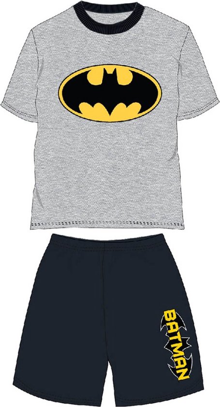 Batman pyjama - maat 98 - Bat-Man shortama - grijs shirt met zwarte broek