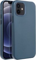 Casify Leren Hoesje met MagSafe voor iPhone 12 Mini - Donkerblauw