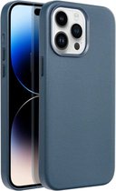Casify Leren Hoesje met MagSafe voor iPhone 14 Pro Max - Donkerblauw