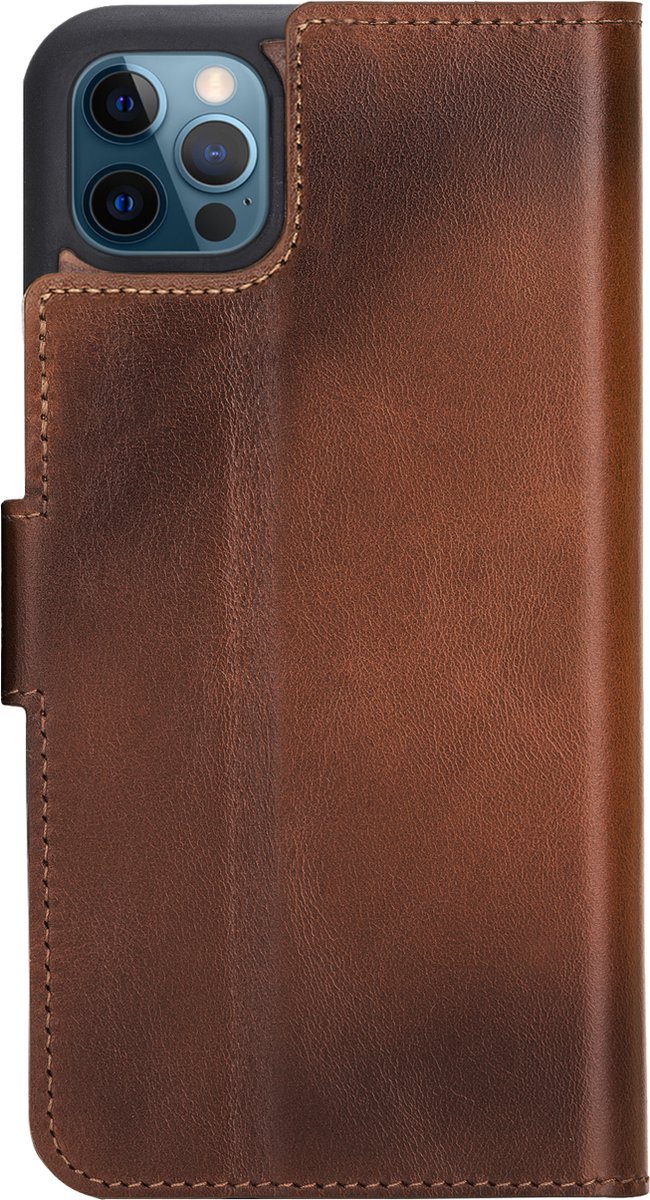 Bouletta Apple iPhone 14 Series Detachable Leather Wallet Case Darker Color - Mw, iPhone 15 Plus / Tan / Leather