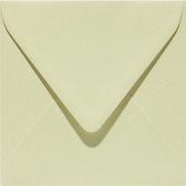 50x enveloppes de cartes de vœux de luxe carrées 160x160 mm - 0 cm - 105 gr/ m2 vert clair