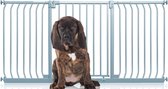 Bettacare Elite Hondenhek Assortiment, 170cm - 179cm (72 opties beschikbaar), Mat Grijs, Druk Montage Hek voor Honden en Puppy's, Huisdier en Hond Barrière, Eenvoudige Installatie