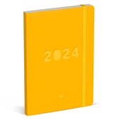 Lannoo Graphics - Diary Office Planner 2024 - Agenda 2024 - QC COLOUR - Warm Ochre - 7d/2p - 4Talig - A5