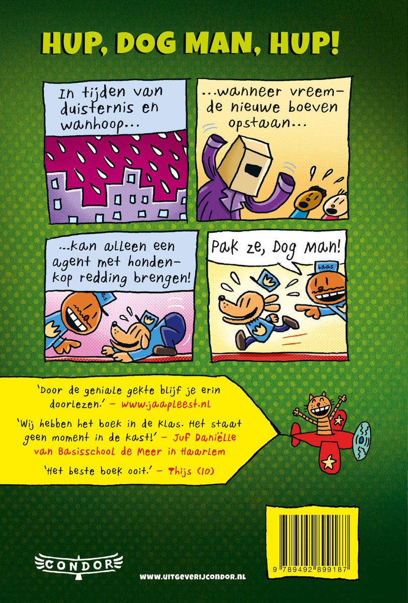 Dog Man - Dog Man gaat los! - back cover