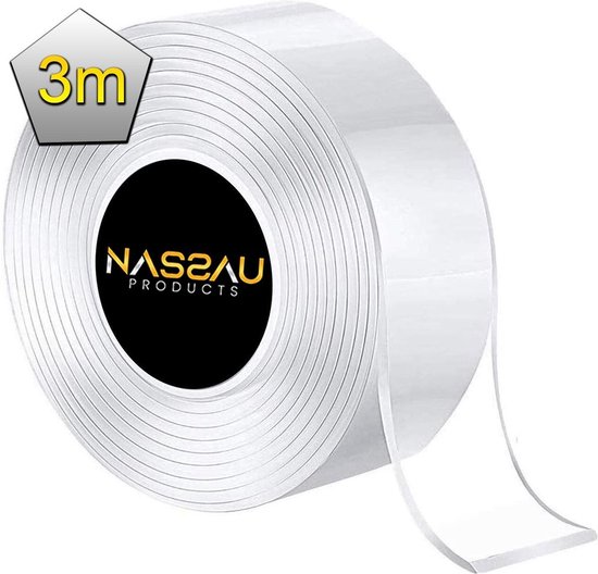 Nano tape - 3 mètres de long - Double face - Ruban de réparation - Puissant - Réutilisable - Étanche