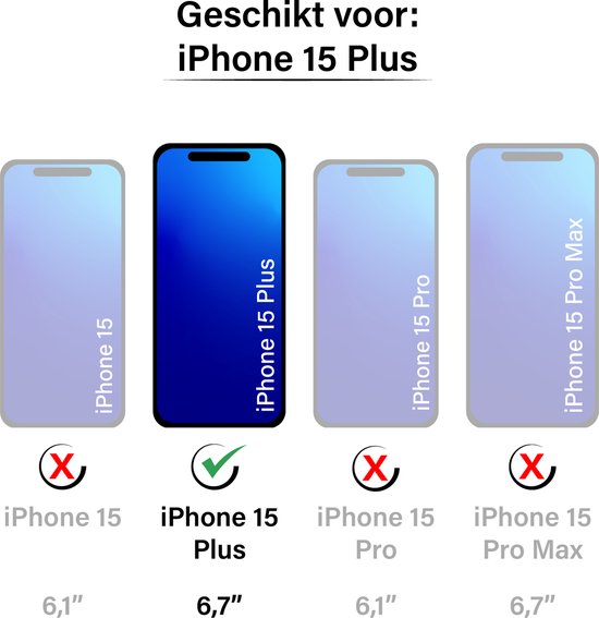 Coque iPhone 15 Plus - Coque arrière - Rugged Armor - Protection caméra - Protection Extra contre les chutes - TPU - Rouge