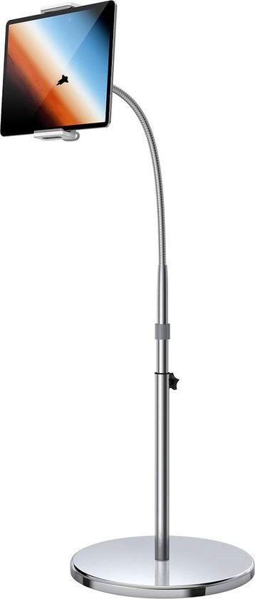 ASWINN Tablet vloerstandaard, verstelbare universele 360 graden draaibare metalen houder, standaard voor iPad/iPhoneX/iPad Pro of andere 4,5-12,9 inch apparaten (zwart