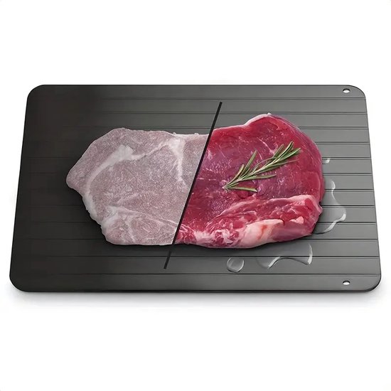 Ontdooiplaat voor Bevroren Vlees - 9 Inch - Snel Ontdooien van Voedsel -  Aluminium -... | bol