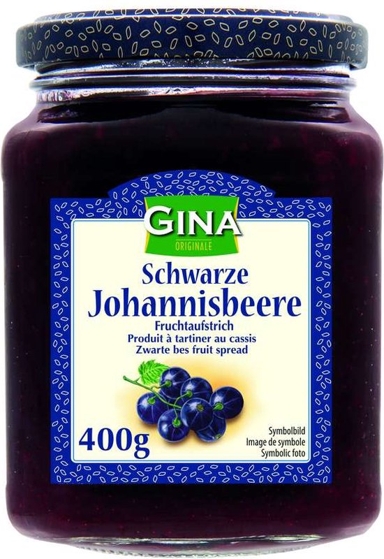 Zwarte Johannesbessen Jam 400 gram bol