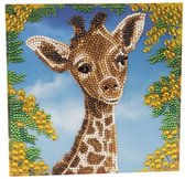 Crystal Art Card: Baby Giraffe-Martha Bowyer (18x18 cm)