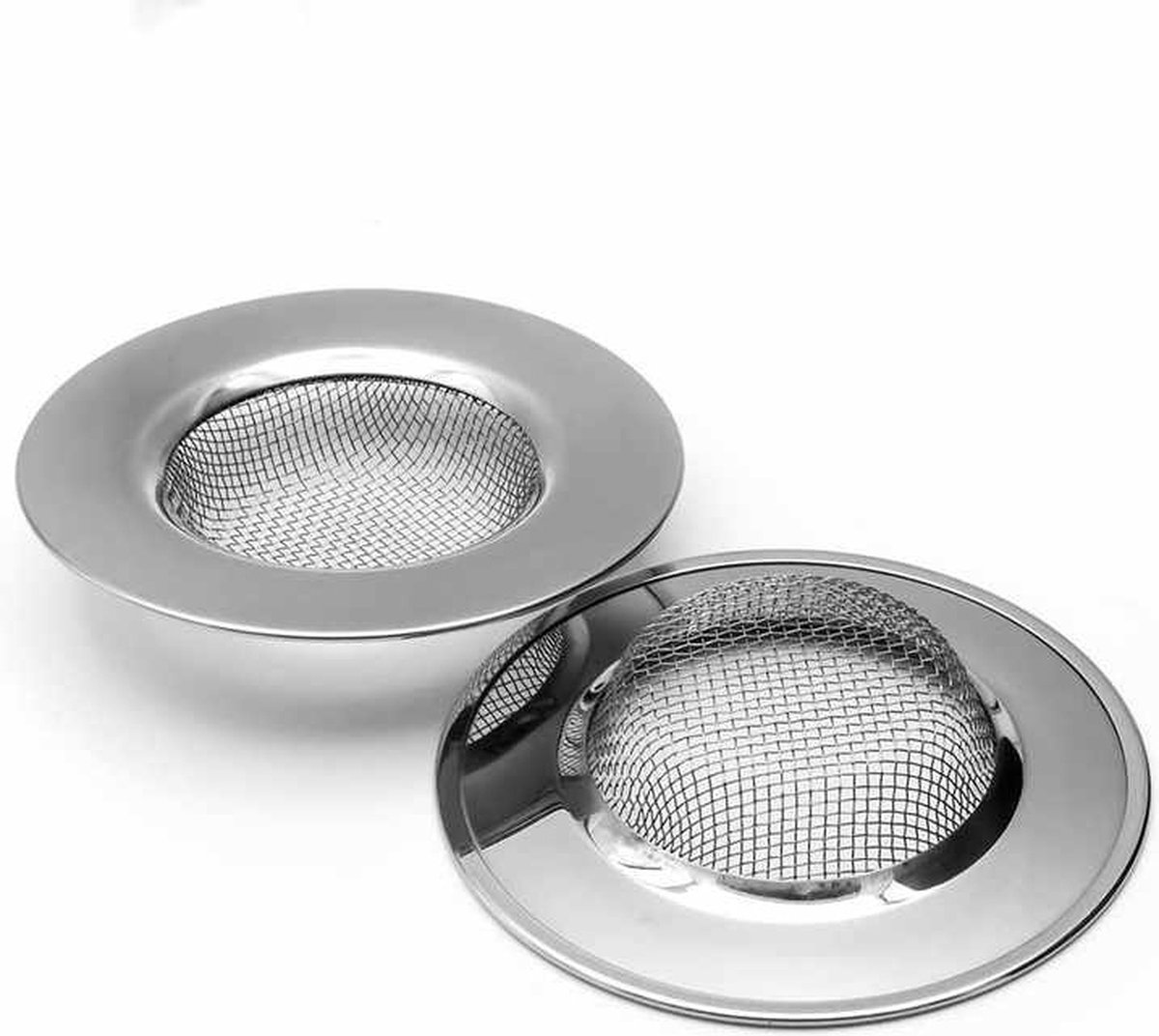 Goedkoopste Luxe RVS gootsteen zeef Ø76 - 42mm - gootsteenstop -netje - afvoerzeef - korfplug - gootsteenbakje