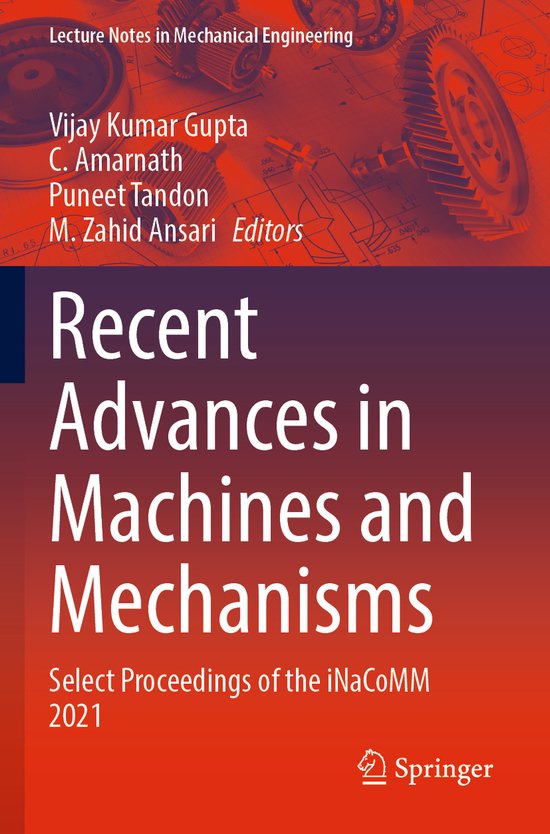 Lecture Notes in Mechanical Engineering- Recent Advances in  ... - cover
