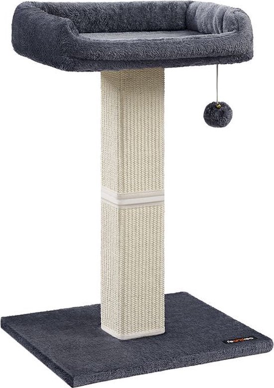 Foto: Quapas krabpaal ruffles katten krabpaal groot maine coon boskat beige