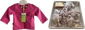 Setje - Billy Lilly - shirt - roze - bloem - meisjes + boxmobiel - roze 4
