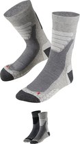 Xtreme - Chaussettes de marche unisexes - Multi gris - 42/45 - 2 paires - Chaussettes de marche pour femmes - Chaussettes de marche pour hommes