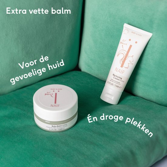 Naïf - Baby Balm - Baby's & Kinderen - 0% Parfum - met Natuurlijke Ingrediënten - 75ml — afbeelding 3
