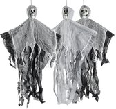 Equivera Hangende Skelet - 3 Stuks - Halloween Decoratie - Halloween Versiering - Halloween Decoratie Buiten