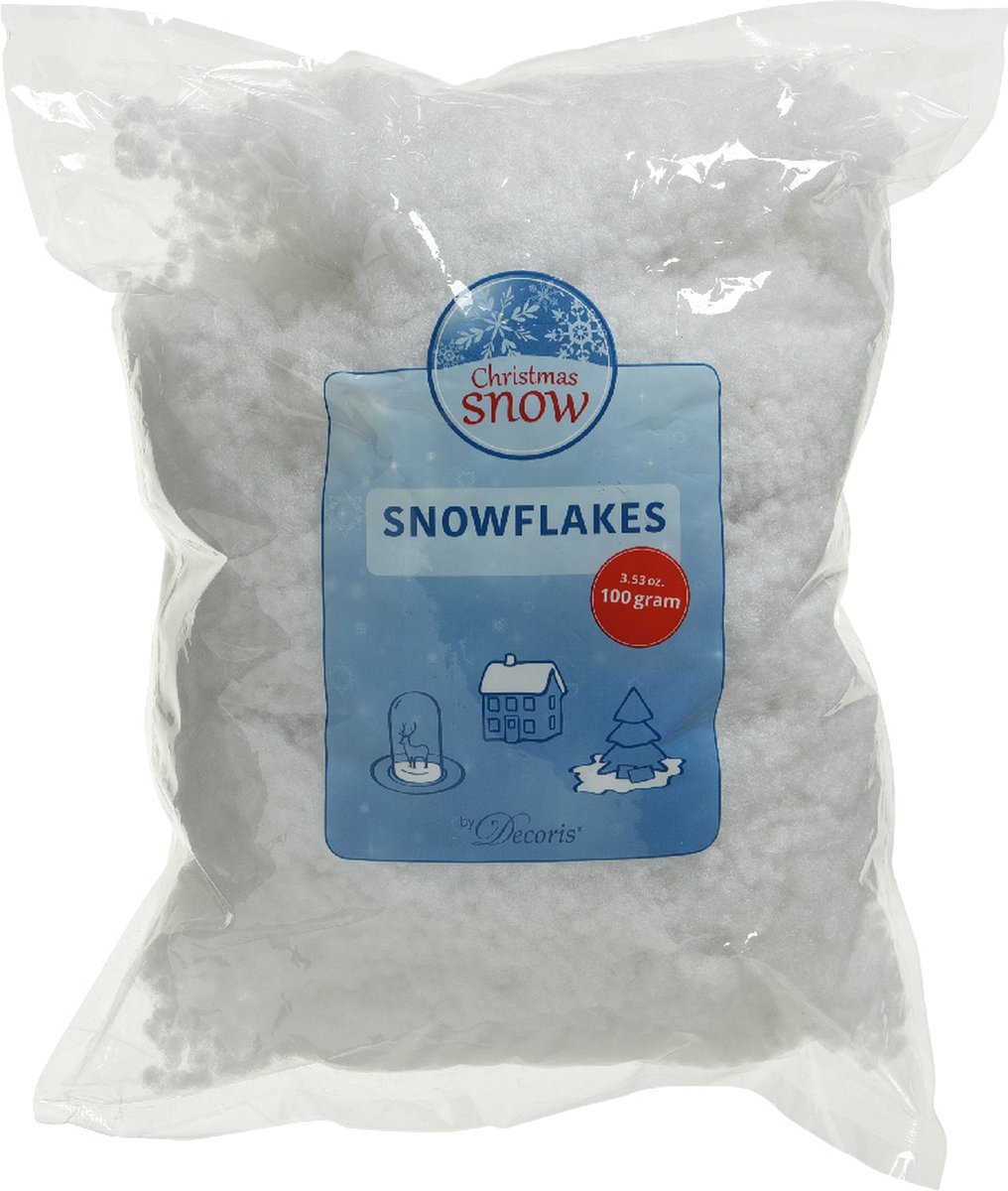 Sneeuwvlokken pes 100% 100gr wit