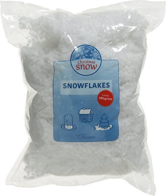 Sneeuwvlokken pes 100% 100gr wit