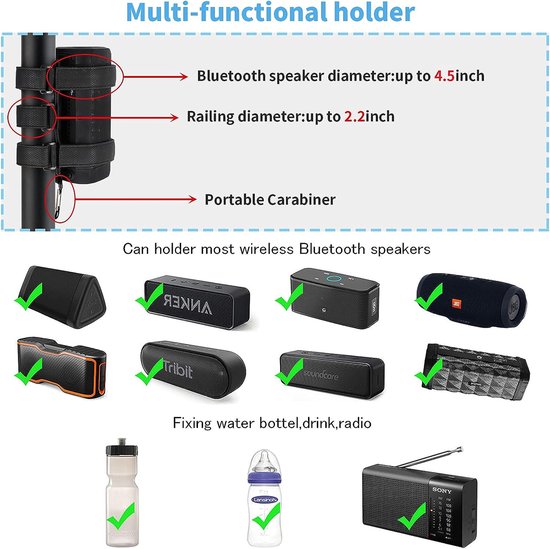 Porte-gobelet de vélo, support de bouteille de vélo 2-en-1, cages