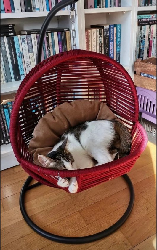 Luna Mini hangstoel voor kat of hond Rood