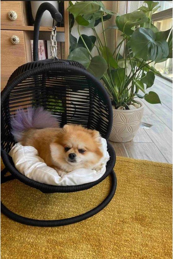 Luna Mini hangstoel voor kat of hond Zwart