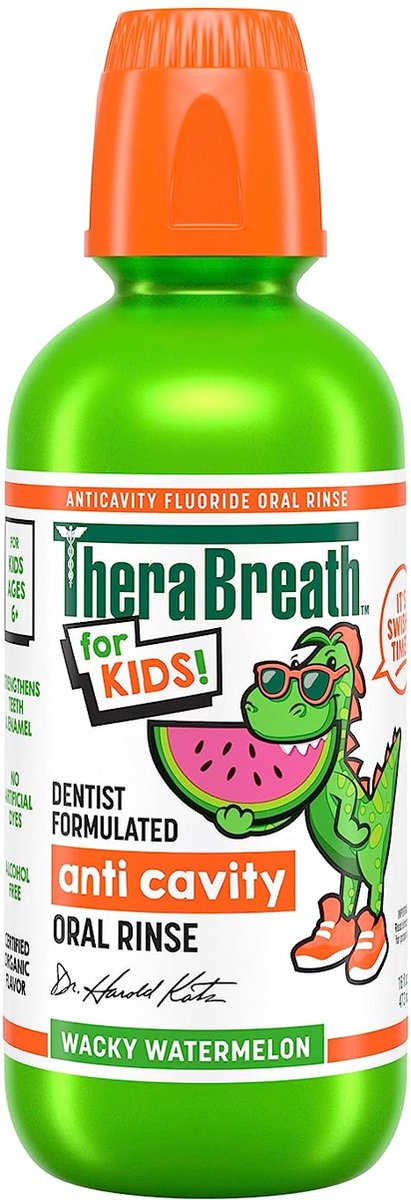 Goedkoopste Therabreath Kids Mouthwash - Mondspoeling- Mondwater - Wacky Watermelon - Kinderen - 473ml