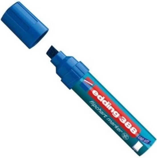 Edding 388 Flipchart Marker - Black - Box Of 10 - Chisel Nib 4-12 Mm - Marker For Writing