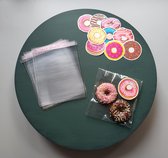 Traktatie Donut- Uitdeelzakjes donuts - Snoepzakjes- Schooltraktaties- Kinderfeestje