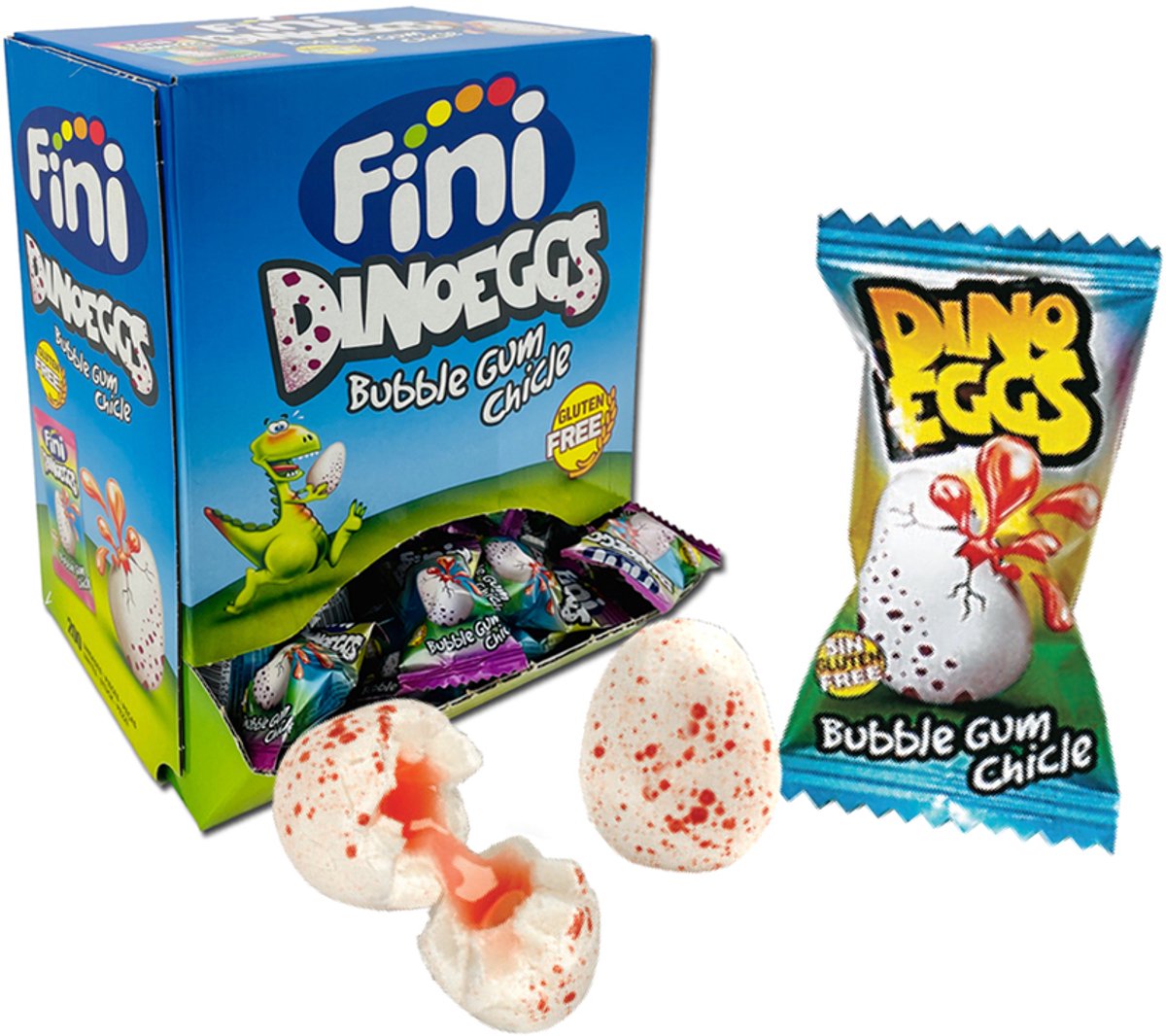 Fini Kauwgom Bubble Gum Dino Eggs - 200 stuks
