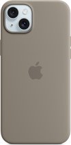 Apple Siliconenhoesje met MagSafe geschikt voor iPhone 15 Plus - Clay