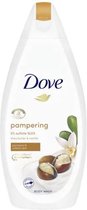 Dove Pampering Body Wash Crème de douche Beurre de karité et vanille chaude - 6x450 ml - Pack économique