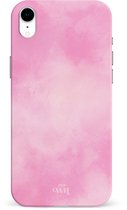 xoxo Wildhearts Single Layer - Cotton Candy - Roze hoesje geschikt voor iPhone XR hoesje - Suikerspin Hard Case met pastel roze kleur - Beschermhoes geschikt voor iPhone XR case - Pastel Roze Hoesje