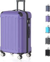 Voyagoux® Koffer - ABS koffer - M - Koffer - Trolley koffer - 72 L - Paars