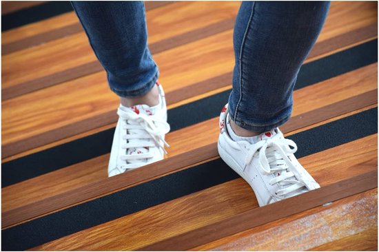 WELSTIK Antislip plakstrips met zelfklevend, 50 mm x 20 m, trapband