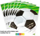 Heble® - 10 Voetbal-Uitdeelzakjes voor Traktatie-Cadeautjes - Kinderfeestje-Snoepzakjes