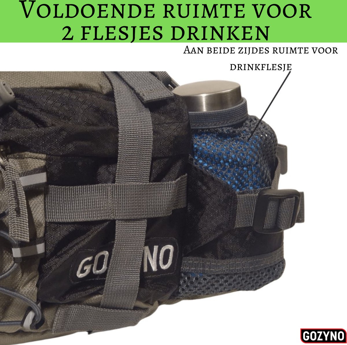 Spikes & Sparrow Heuptas Waistbag Zwart - De Boer Lederwaren & Byoux