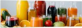 Acrylglas - Eten - Fruit - Glazen - Flessen - Kleuren - 120x40 cm Foto op Acrylglas (Met Ophangsysteem)