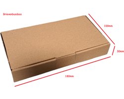 Brievenbuspakket kleine brievenbusdoos - vouwdoos 50 stuks kartonnen vouwdozen verzenddoos rechthoekige post doos bruine pakketdozen van karton post verzenden inpakdozen