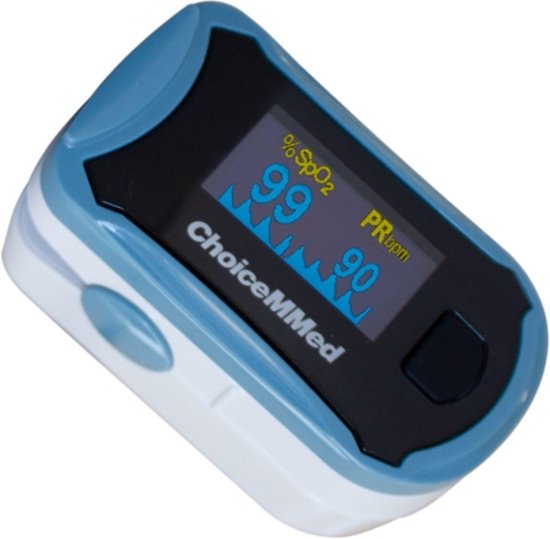 Oxymètre Mobiclinic MD300C29 - Oxymètre de pouls au doigt - Fréquence cardiaque et SpO2 - Écran OLED