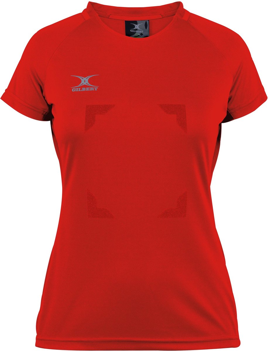 Gilbert Netball Eclipse Hook and Loop Top - W 14 - Rood