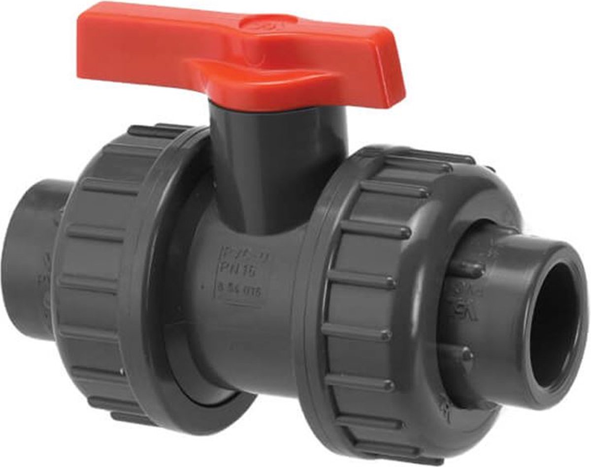 VdL PVC-U Labo Kogelkraan 16 mm, 2 x wartel