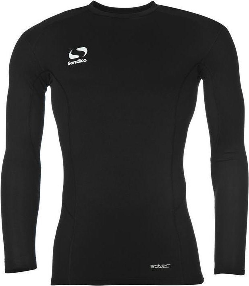 Sondico ondershirt Lange mouw - Heren - Zwart - Maat 4XL